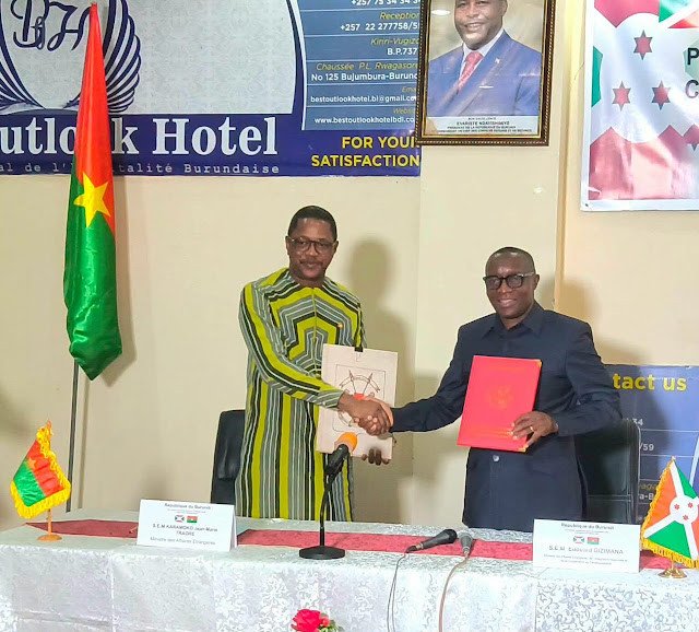Coopération Burkina-Burundi : 14 accords signés à l'issue d'une première Commission mixte